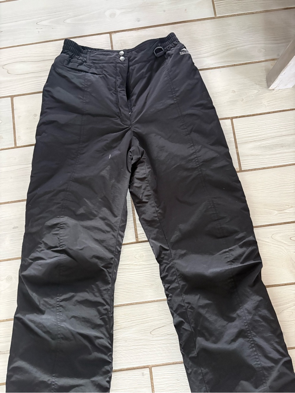 Black Insulated Snow Pants